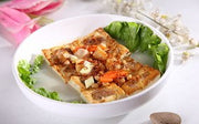 瑤柱什菌扒脆皮豆腐