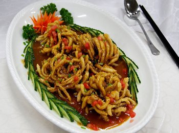 琥珀珊瑚炒帶子