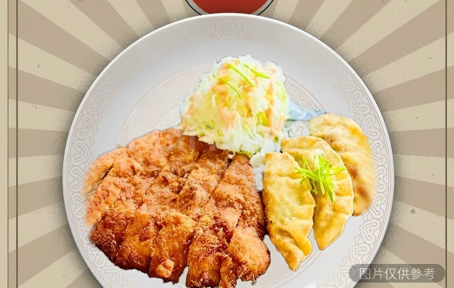 炸豬排配餃子 （炸豬排套餐）