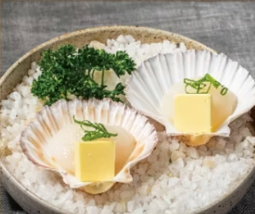 牛油烤北海道元貝 2pcs