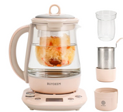 Buydeem北鼎 養生壺 1.5L 燉煮一體 預約調時 含燉盅帶茶籃 粉紅款(蒸籠不含需另購) K2763-BA-PK