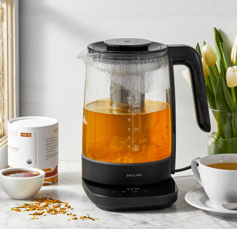 德國 雙立人 玻璃電水壺 1.7 公升 / 黑色