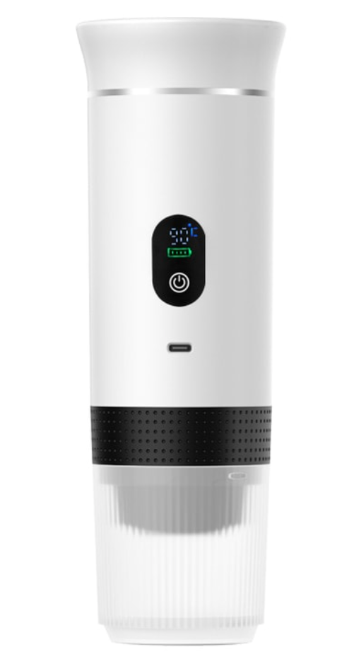 晶雅家 膠囊咖啡機 濃縮便攜式咖啡機 咖啡粉大小膠囊三合一 可加熱typeC充電 提神減脂必備 -帶數顯-黑/白/灰/銀/綠