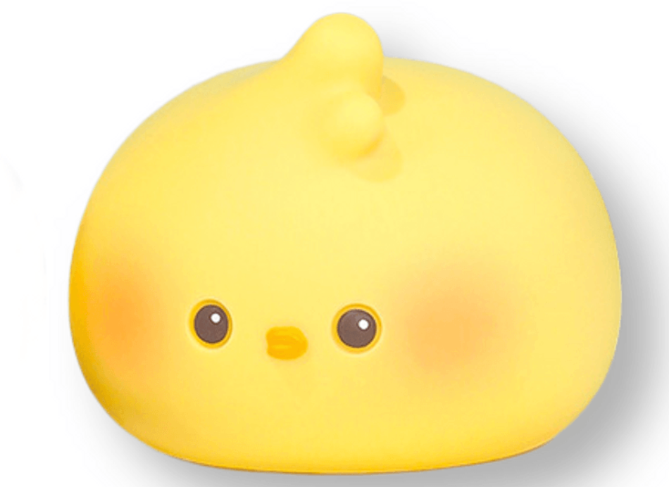 萌寵團子小夜燈拍拍燈 搪膠插電夜燈 創意生日禮物