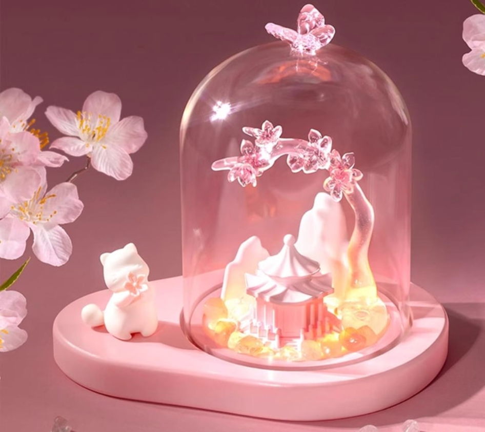 故宮文創 宮貓尋芳 無火香薰氣氛燈禮盒 擴香石香氛 天然晶石