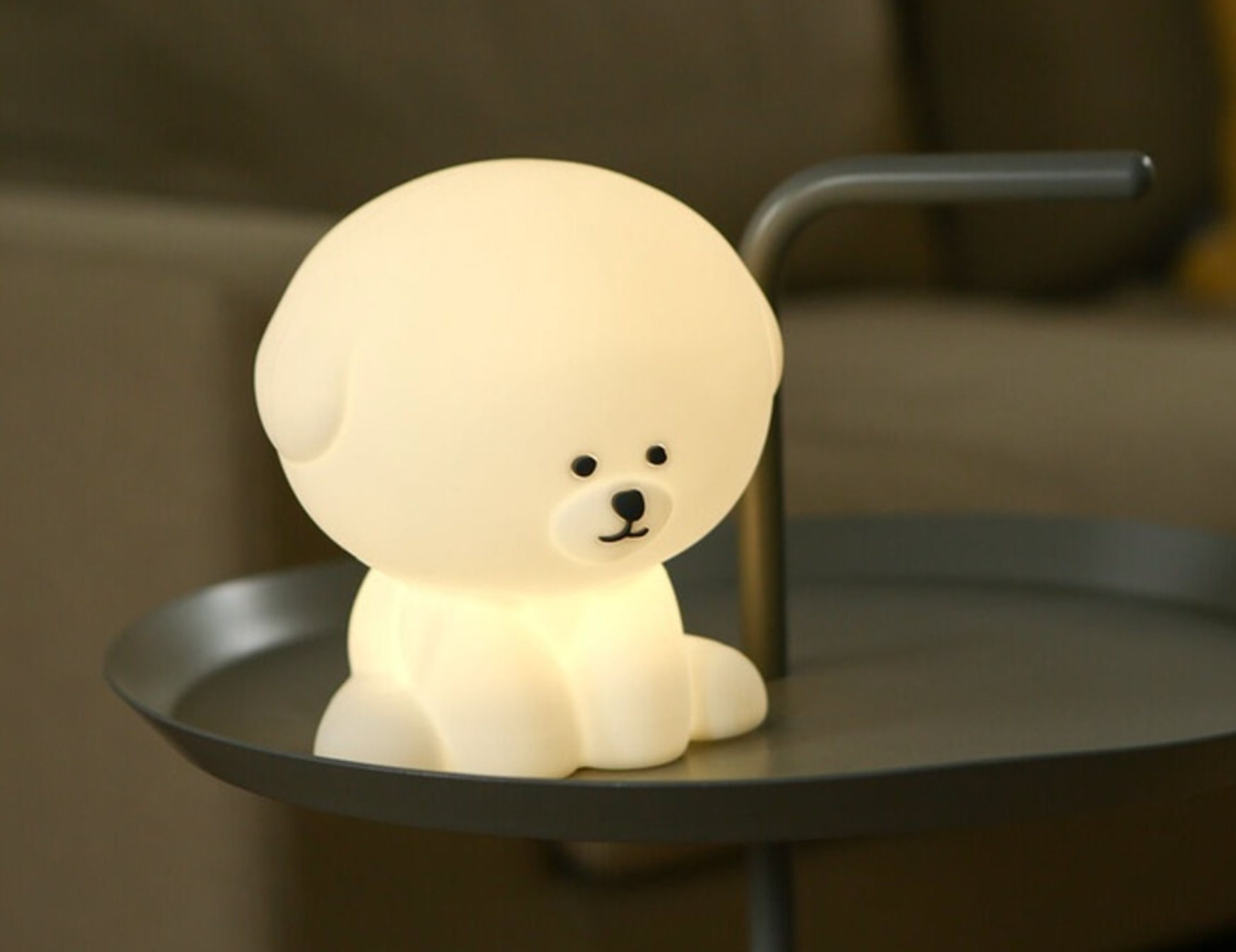 韓國DAILYLIKE 每日心情燈LED燈 小熊拍拍燈 可愛小夜燈多彩床頭燈 USB接口充電 9.4×11.05×15.5cm