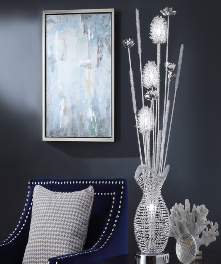 美國 hiorin 超現代檯燈 *1 燈絲式花朵 客廳燈絲狀花朵LED燈體 超未來主義美學