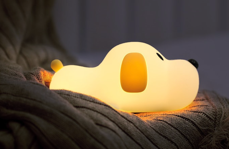 TIMESWOOD 矽膠小夜燈 2W 1件 拍拍無極調光 萌寵檯燈