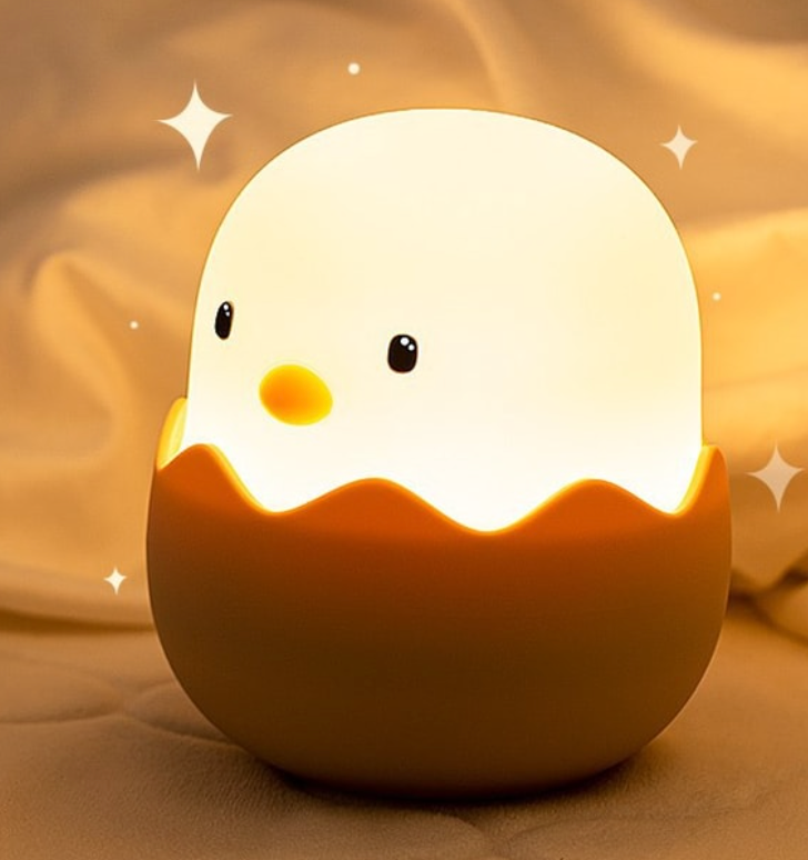 TIMESWOOD 矽膠小夜燈 2W 1件 拍拍無極調光 萌寵檯燈