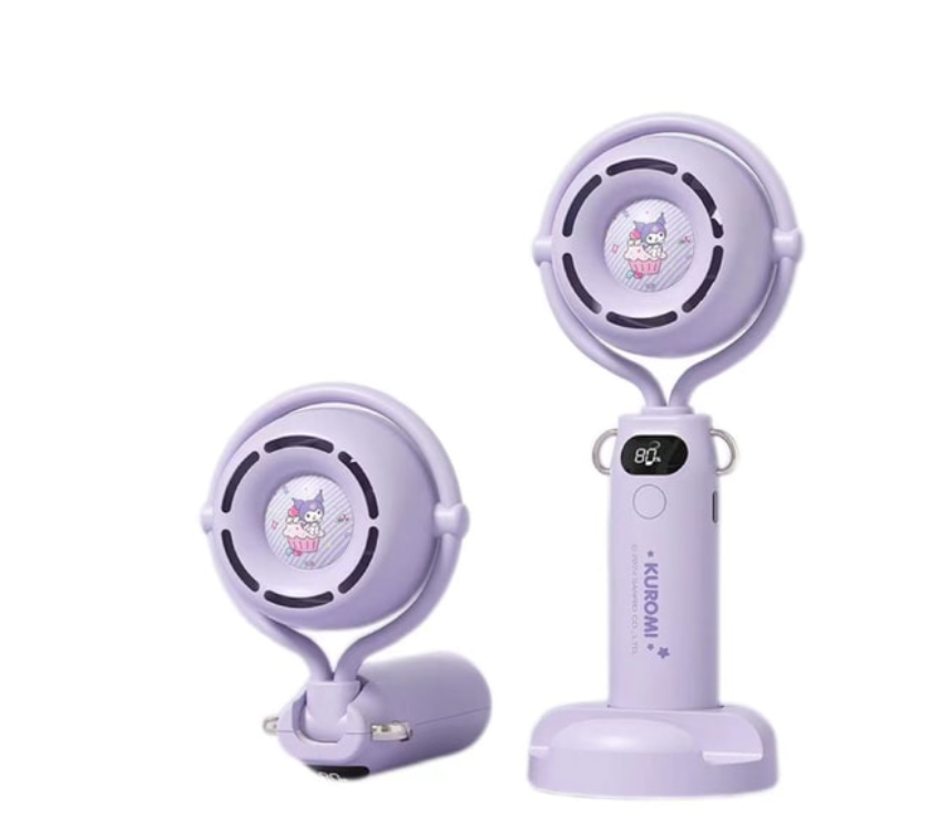 FOXTAIL 三麗鷗戶外手持風扇 高速靜音大風USB風扇-庫洛米 1件