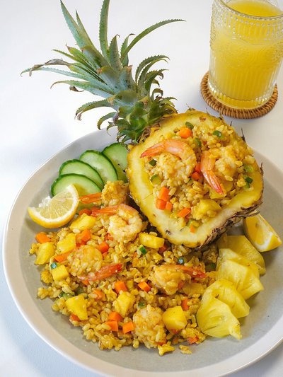 咖喱菠蘿蝦炒飯