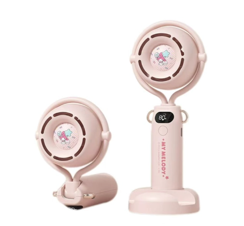 FOXTAIL 三麗鷗戶外手持風扇 高速靜音大風USB風扇-庫洛米 1件