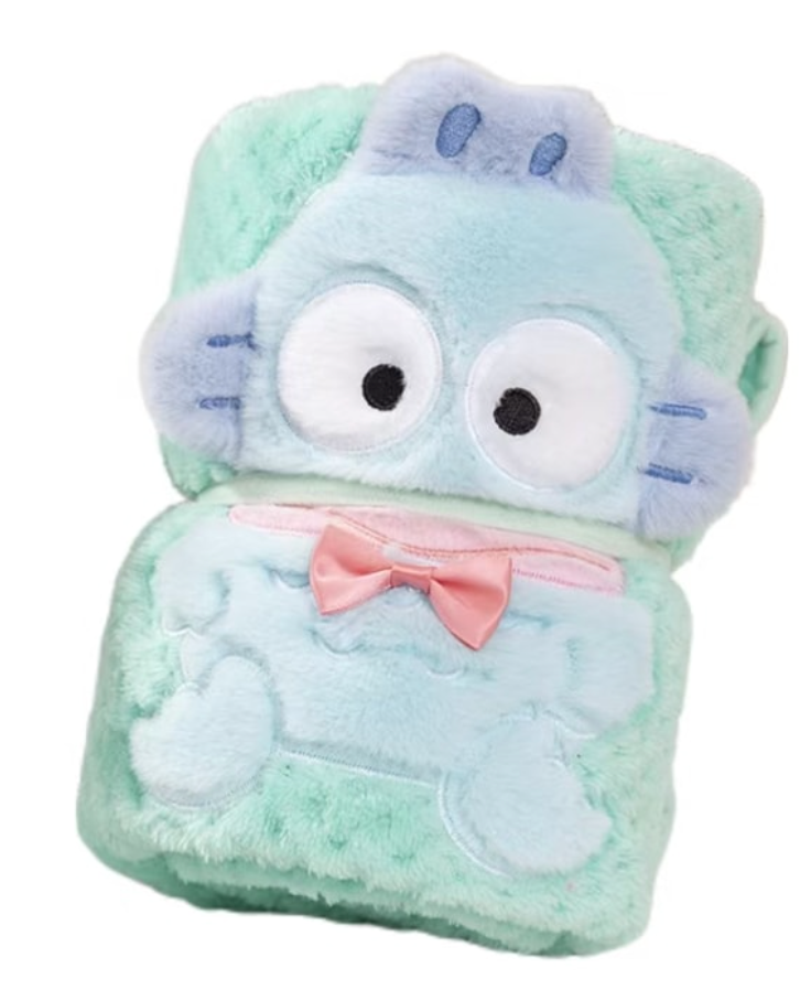 FOXTAIL 菠蘿格法蘭絨毛毯 加厚毯子保暖空調毯-美樂蒂/酷企鵝/凱蒂貓/醜魚漢頓/大耳狗/帕恰狗/酷洛米