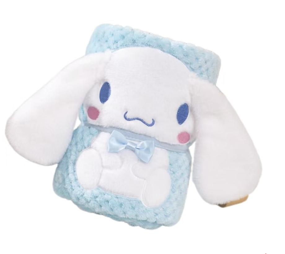 FOXTAIL 菠蘿格法蘭絨毛毯 加厚毯子保暖空調毯-美樂蒂/酷企鵝/凱蒂貓/醜魚漢頓/大耳狗/帕恰狗/酷洛米