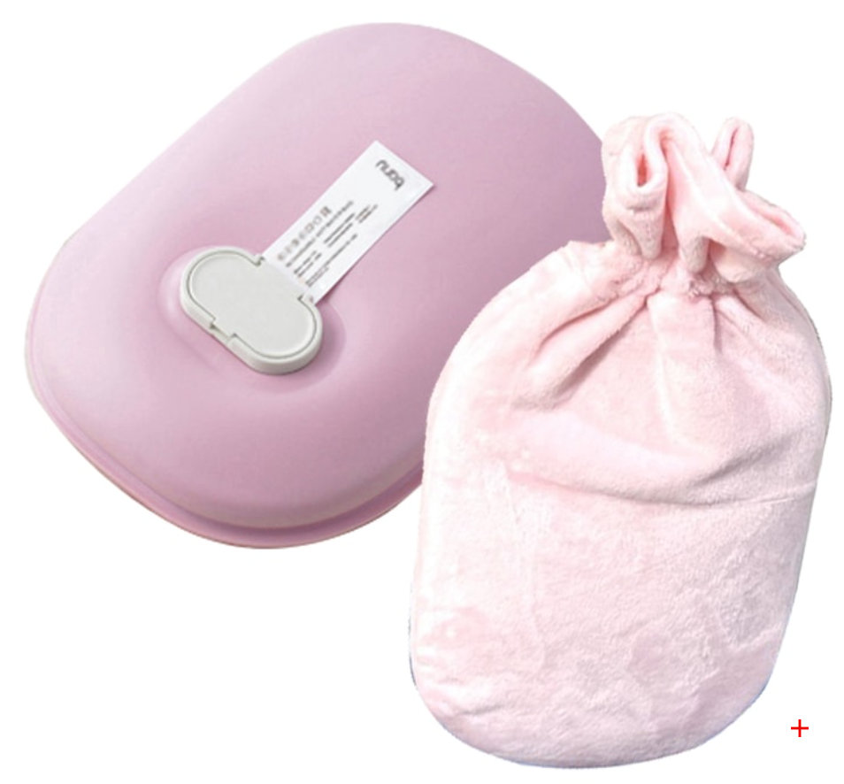 韓國 BANU 充電10分鐘溫暖一下午 充電熱水袋+ 天鵝絨袋子 215x145x45mm 粉紅色 1 件