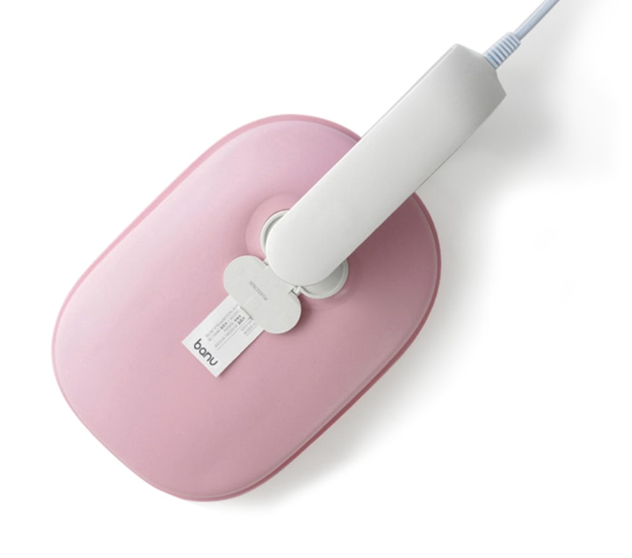 韓國 BANU 充電10分鐘溫暖一下午 充電熱水袋+ 天鵝絨袋子 215x145x45mm 粉紅色 1 件