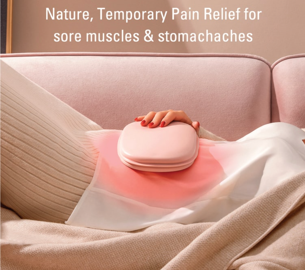 韓國 BANU 充電10分鐘溫暖一下午 充電熱水袋+ 天鵝絨袋子 215x145x45mm 粉紅色 1 件