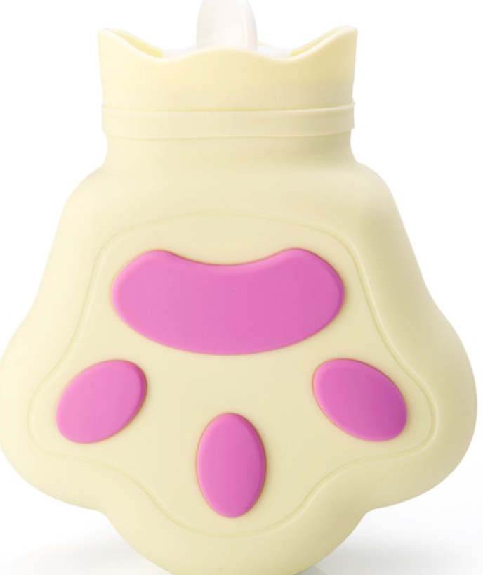 尚官 熊掌暖寶寶 白色/個 迷你隨身 熱敷暖肚子 可微波爐加熱 注水熱水袋