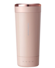 摩飛電熱水杯300ml 小型便攜旅行加熱杯 辦公室燒水壺電燉杯保溫杯燒水杯 粉紅色