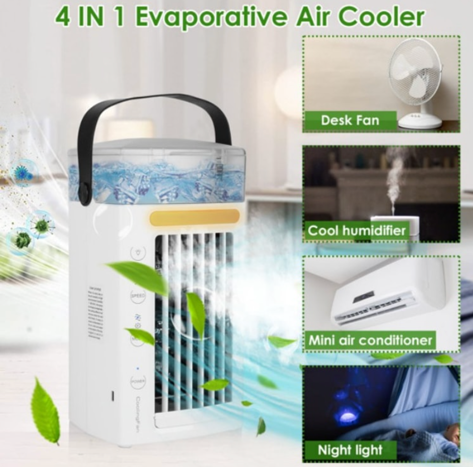 美國 法提娜 便攜式空調 1個 冰水噴射3秒體感降7℃ 球型擺風