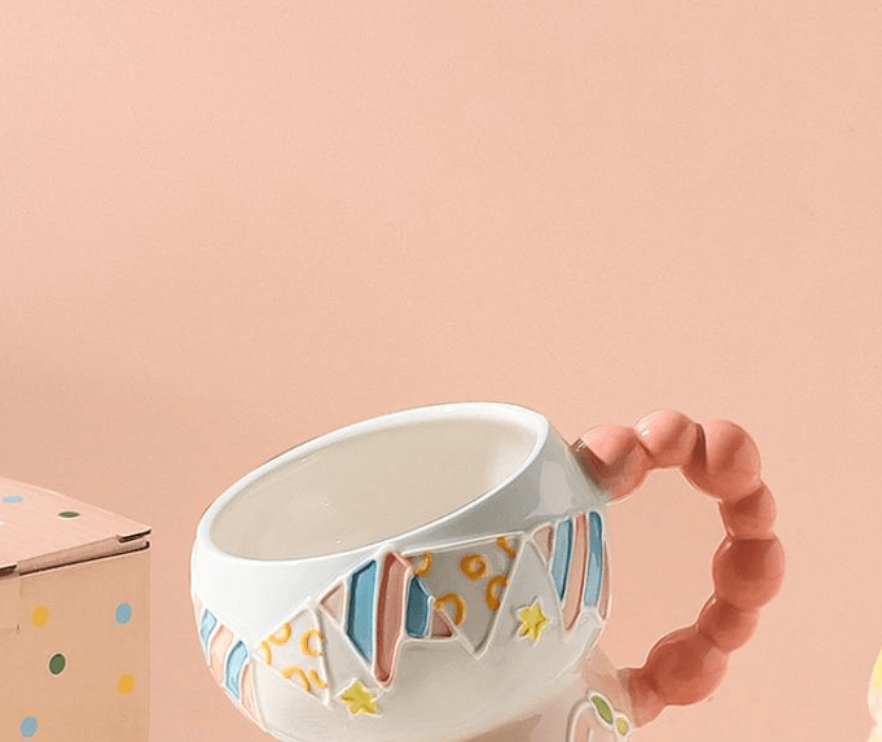 川島屋 創意馬克杯水蜜桃葫蘆杯380ml*1個