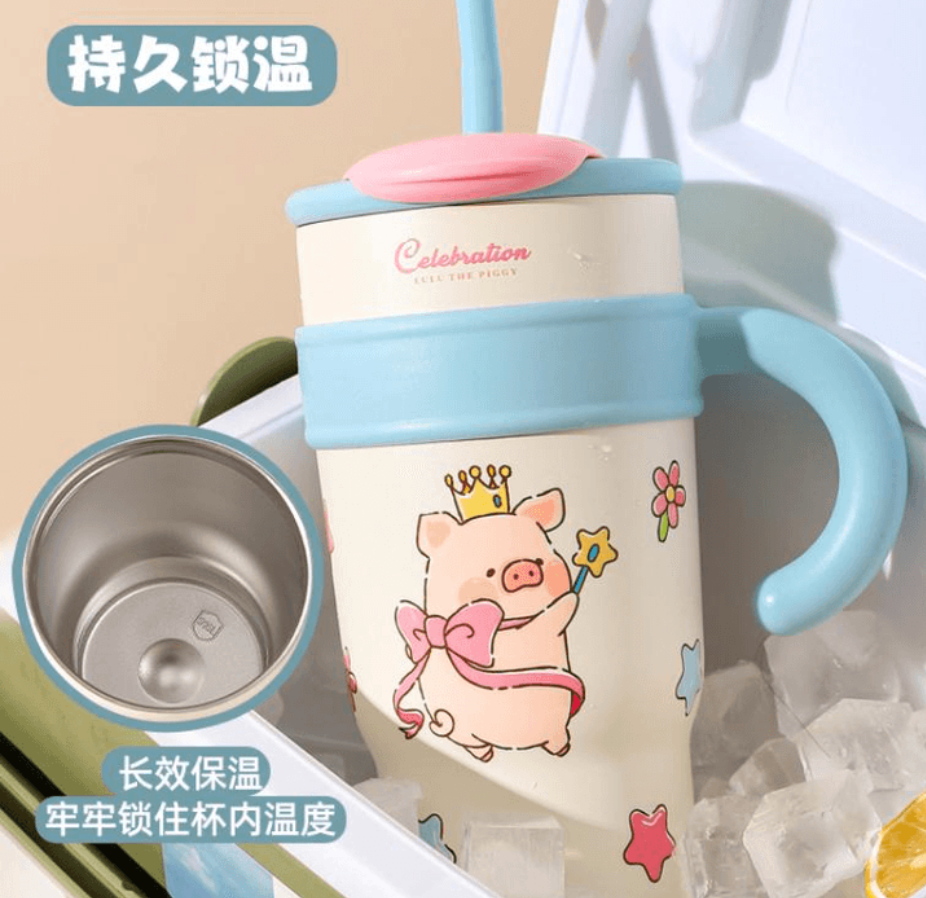 川島屋 LuLu豬冰霸杯公主款1200ml*1個