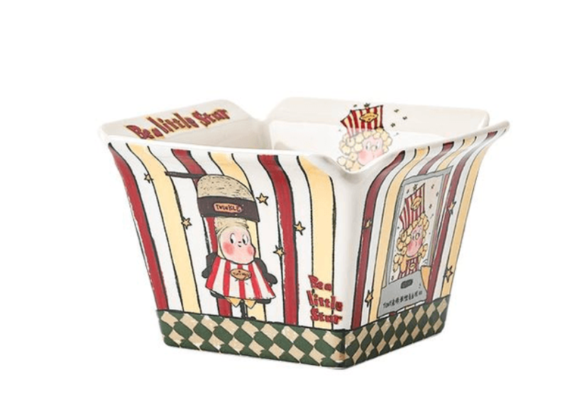 SAFO 星星人聯名爆米花碗泡麵碗沙拉水果碗大容量創意餐具零食薯條星星人爆米花碗*1件