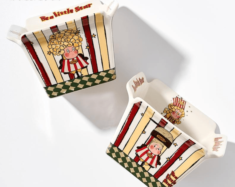 SAFO 星星人聯名爆米花碗泡麵碗沙拉水果碗大容量創意餐具零食薯條星星人爆米花碗*1件