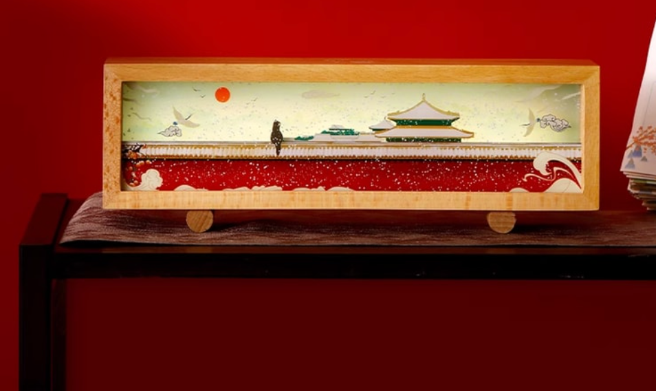 故宮小夜燈木質 拍拍燈擺飾博物館文創