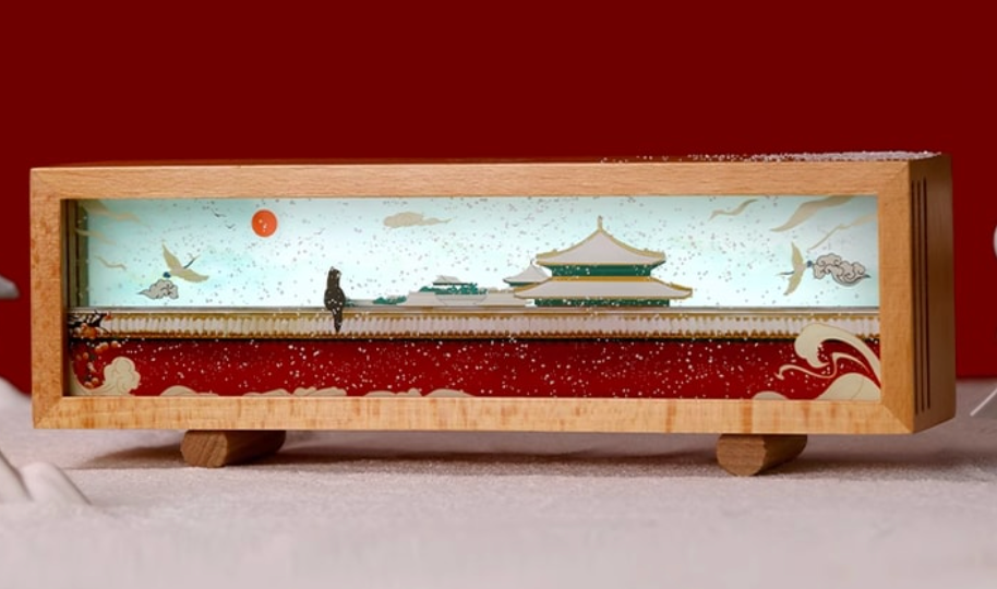 故宮小夜燈木質 拍拍燈擺飾博物館文創