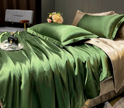 Lullabuy 奢萃天然蠶絲四件組 雪峰白/仙蹤綠/幻月銀/琺瑯粉 Queen Size/King Size