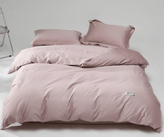 Lullabuy 溯然本真 純棉床上三件套居家床品(床單*1+被套*1+枕頭套*1) Twin Size/Double Size/ Queen Size/ King size 十種顏色可選