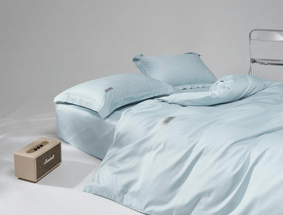 Lullabuy 溯然本真 純棉床上三件套居家床品(床單*1+被套*1+枕頭套*1) Twin Size/Double Size/ Queen Size/ King size 十種顏色可選