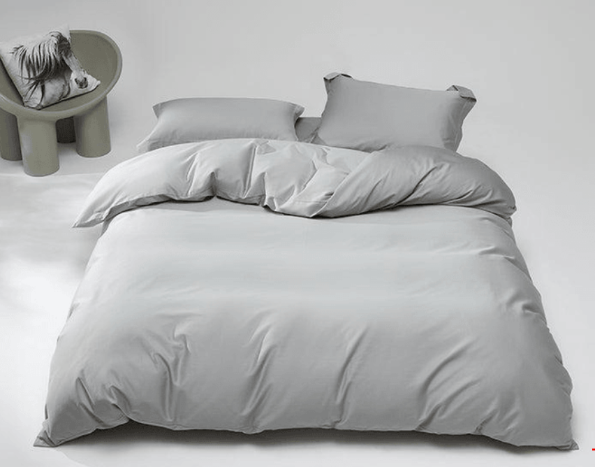 Lullabuy 溯然本真 純棉床上三件套居家床品(床單*1+被套*1+枕頭套*1) Twin Size/Double Size/ Queen Size/ King size 十種顏色可選