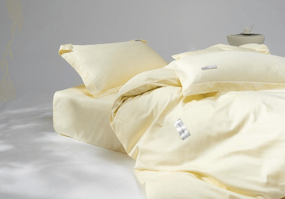 Lullabuy 溯然本真 純棉床上三件套居家床品(床單*1+被套*1+枕頭套*1) Twin Size/Double Size/ Queen Size/ King size 十種顏色可選