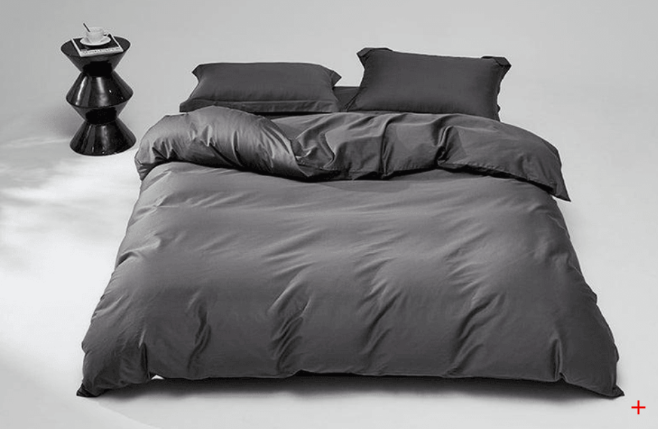 Lullabuy 溯然本真 純棉床上三件套居家床品(床單*1+被套*1+枕頭套*1) Twin Size/Double Size/ Queen Size/ King size 十種顏色可選