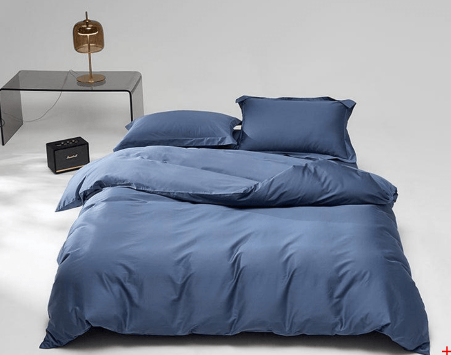 Lullabuy 溯然本真 純棉床上三件套居家床品(床單*1+被套*1+枕頭套*1) Twin Size/Double Size/ Queen Size/ King size 十種顏色可選