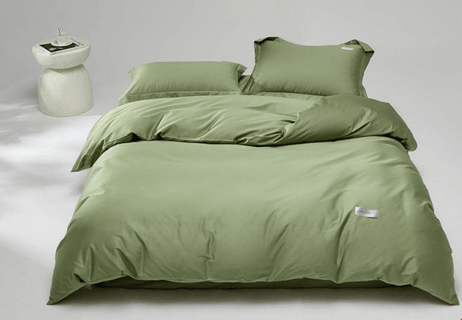 Lullabuy 溯然本真 純棉床上三件套居家床品(床單*1+被套*1+枕頭套*1) Twin Size/Double Size/ Queen Size/ King size 十種顏色可選