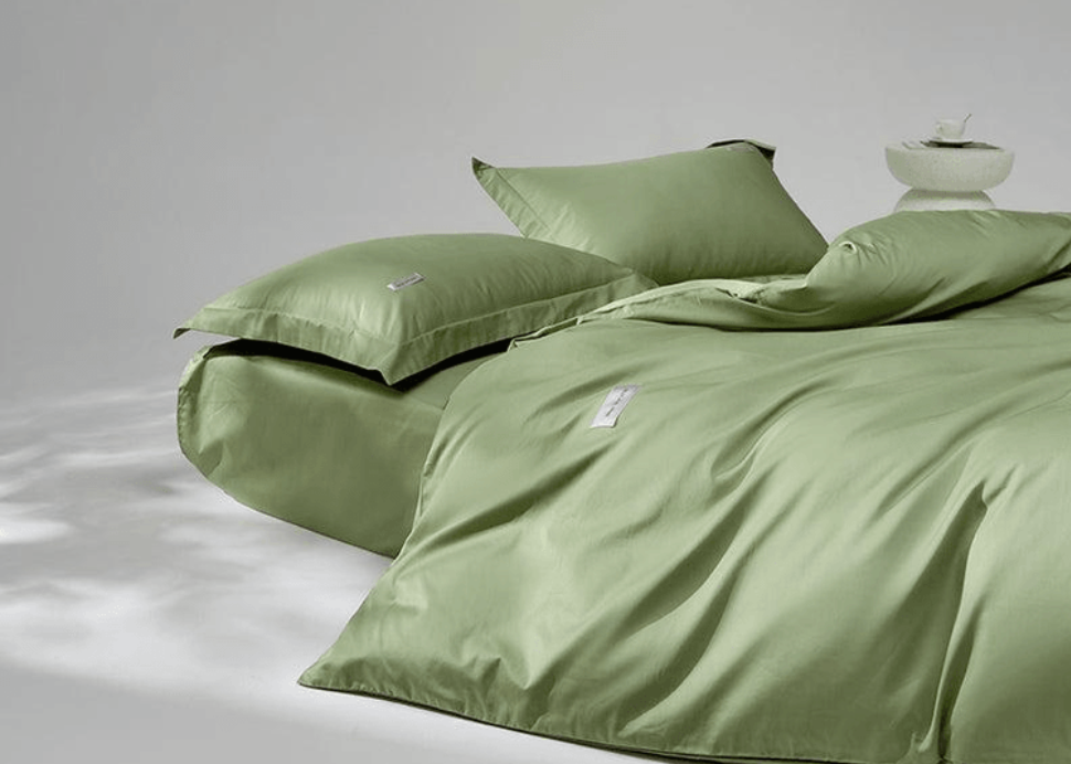 Lullabuy 溯然本真 純棉床上三件套居家床品(床單*1+被套*1+枕頭套*1) Twin Size/Double Size/ Queen Size/ King size 十種顏色可選