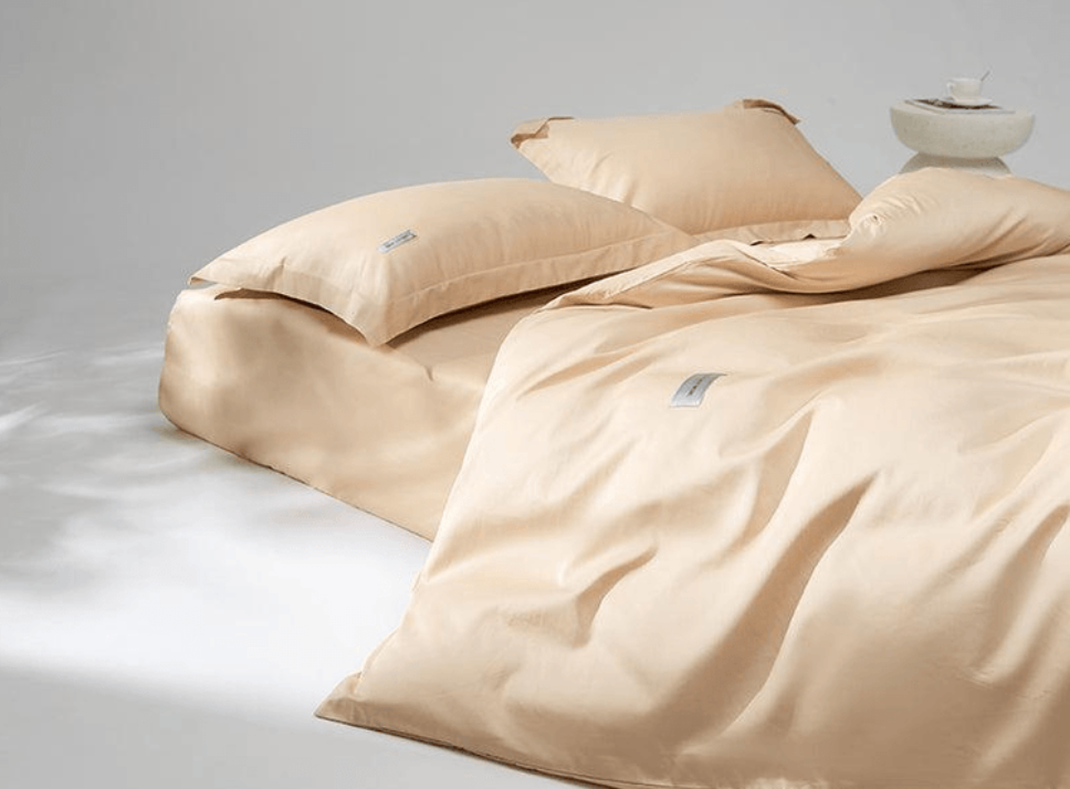 Lullabuy 溯然本真 純棉床上三件套居家床品(床單*1+被套*1+枕頭套*1) Twin Size/Double Size/ Queen Size/ King size 十種顏色可選