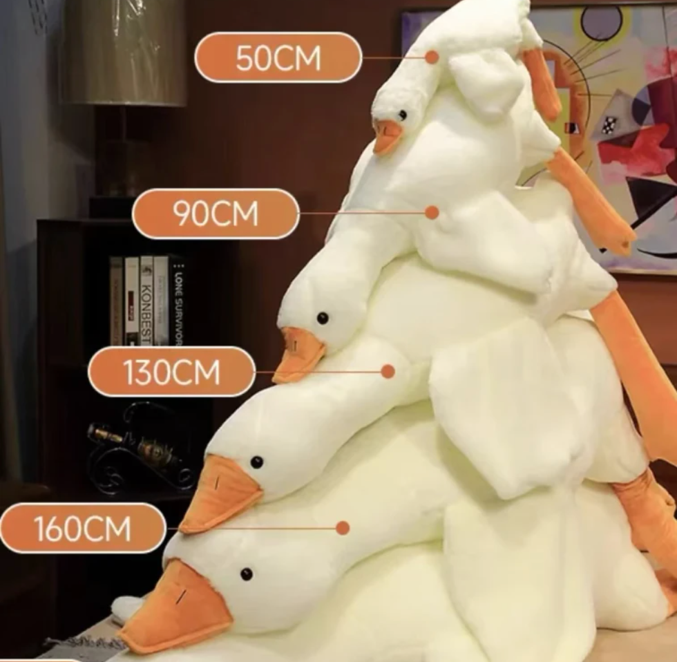 Lullabuy 爆大鵝抱枕可愛抱枕/睡抱枕/長絨抱枕160cm