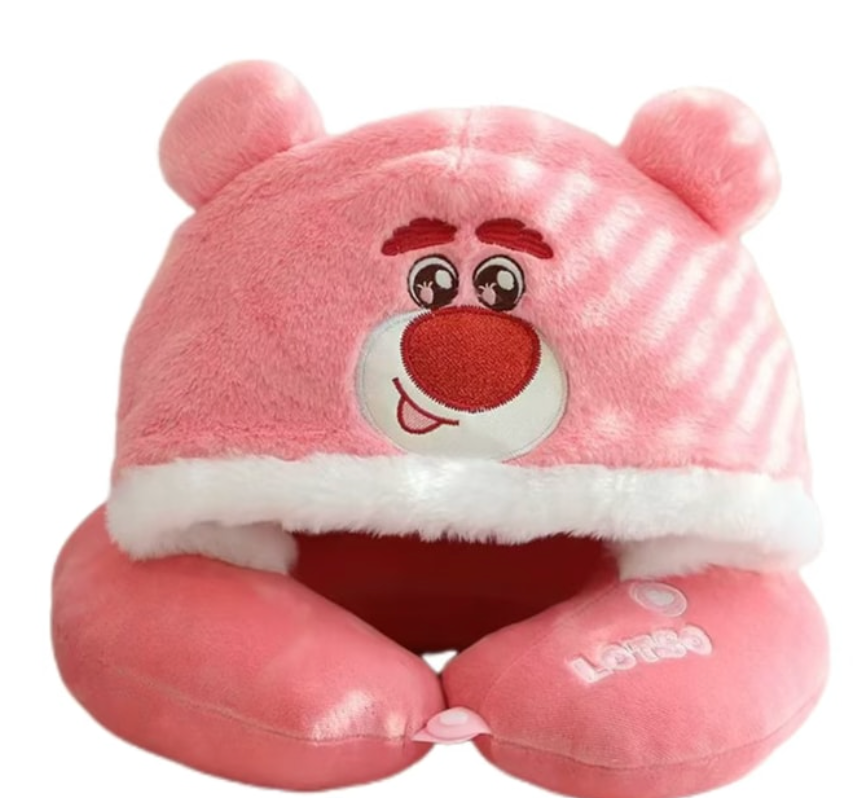 FOXTAIL 護頸枕便攜連帽頸枕 辦公室午睡枕頭卡通U型枕