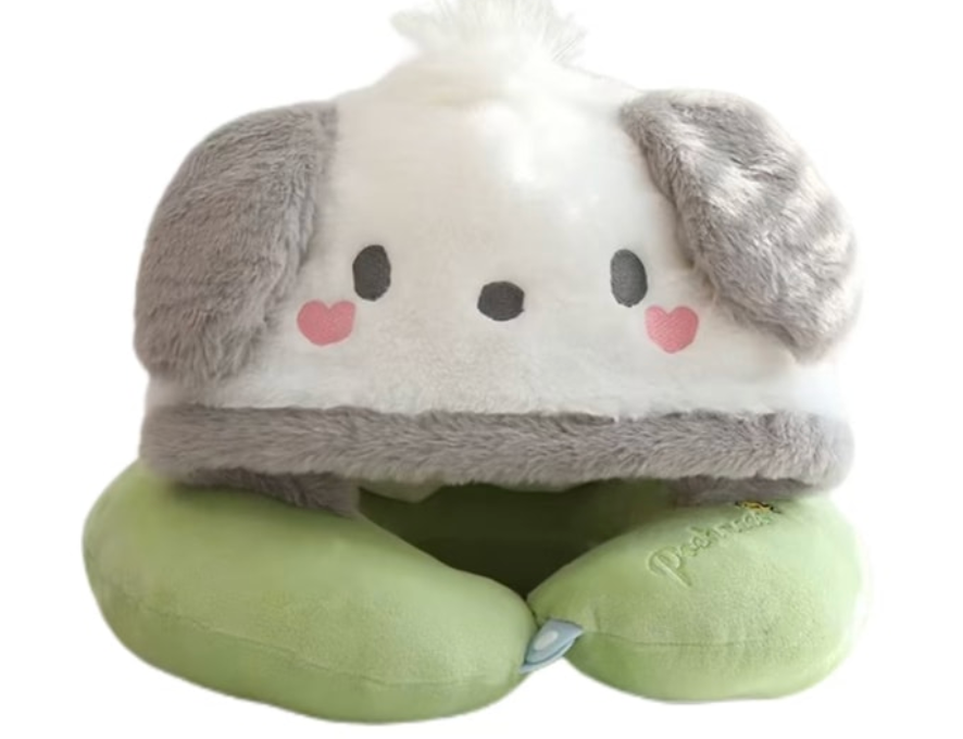 FOXTAIL 護頸枕便攜連帽頸枕 辦公室午睡枕頭卡通U型枕