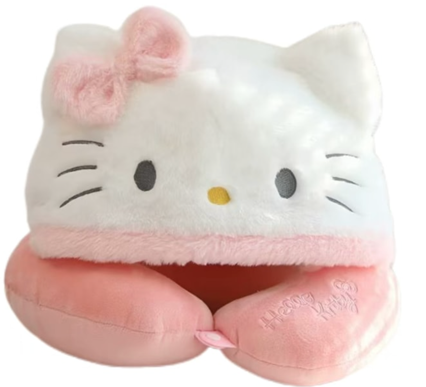 FOXTAIL 護頸枕便攜連帽頸枕 辦公室午睡枕頭卡通U型枕