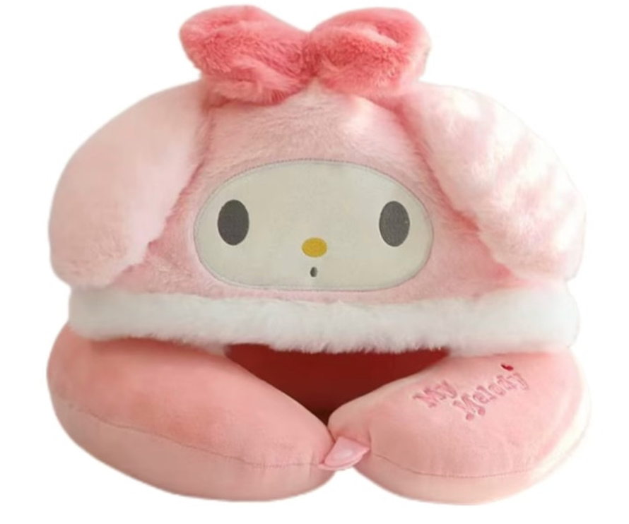 FOXTAIL 護頸枕便攜連帽頸枕 辦公室午睡枕頭卡通U型枕