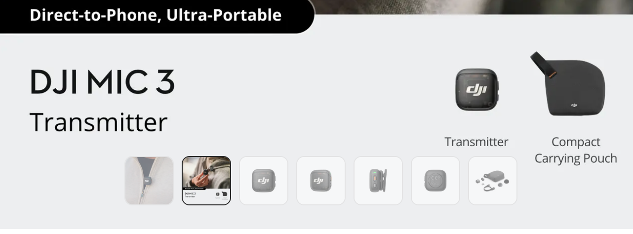 DJI Mic 3 Transmitter麥克風