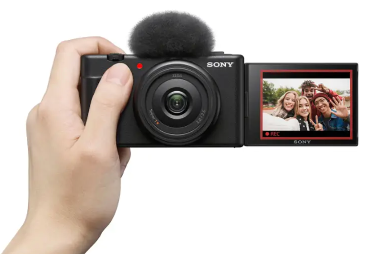 Sony - ZV-1F 影片部落格相機（內容創作者和部落客專用）- 黑色