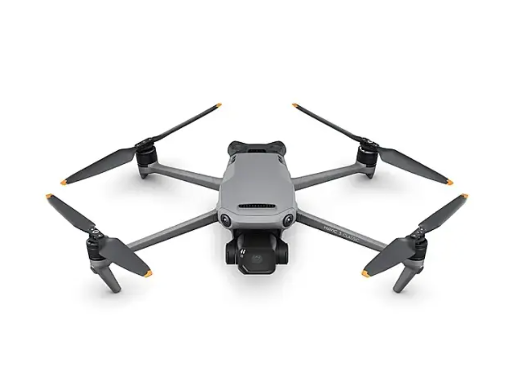 DJI - Geek Squad認證翻新款Mavic 3 Classic無人機及內建螢幕遙控器套裝（灰色）