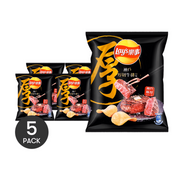 台灣版LAY'S樂事 洋芋片 神戶厚切牛排口味 34g *5【5份超值裝】