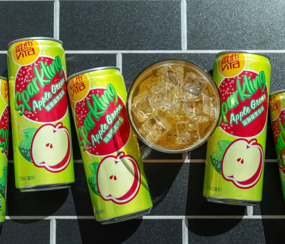 新品上市  香港VITA維他 氣泡蘋果綠茶 310ml*6罐